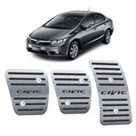 Ficha técnica e caractérísticas do produto Pedaleiras em Aco Inox Honda Civic 12/16 Manual - Jr