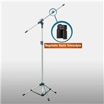 Ficha técnica e caractérísticas do produto Pedestal Girafa P/ Microfone Cromado Vector PMV-01