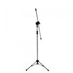 Pedestal para 2 Microfone Dobravel Cromado PE3CR - Visão