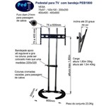 Ficha técnica e caractérísticas do produto Pedestal Tv com Bandeja e Base Fixa - Peb0618