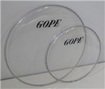 Ficha técnica e caractérísticas do produto Pele Cristal Transparente Percussão Gope 12 Polegadas