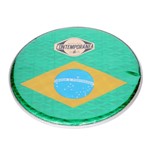 Ficha técnica e caractérísticas do produto Pele de Pandeiro Contemporânea 48P Nylon 12” - Bandeira do Brasil - Contemporanea