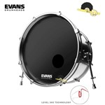 Pele para Bumbo Resposta 20" - Evans EQ3 Resonant C/ Furo 5" - Musical Express Comercio Ltda