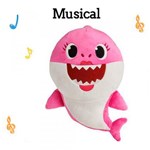 Ficha técnica e caractérísticas do produto Pelucia Musical Baby Shark Rosa - Toyng