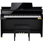 Ficha técnica e caractérísticas do produto Piano Casio Grand Hybrid GP-510 Black C/ Banqueta