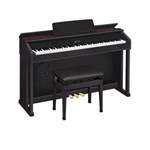 Ficha técnica e caractérísticas do produto Piano Digital Casio Celviano AP-460BK 88 Teclas 18 Timbres Madeira Preta