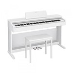 Ficha técnica e caractérísticas do produto Piano Digital Casio Celviano AP-270 Branco com Estante - Casio