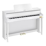 Ficha técnica e caractérísticas do produto Piano Digital Casio CELVIANO Grand Hybrid GP-300WE - Branco, , com Teclas Sensitivas - Bivolt