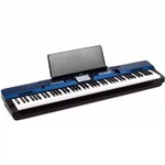 Ficha técnica e caractérísticas do produto Piano Digital Casio Privia Px-560m Azul - 88 Teclas - Tela Touch Colorida - 256 Polifonias - 650 Tim
