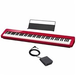 Piano Digital Casio Privia PX-S1000 Vermelho + Fonte e Suporte Partitura