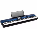 Ficha técnica e caractérísticas do produto Piano Digital CASIO Privia PX560M Azul Tela Touch - MIDI + Pedal + Adaptador + Suporte Partitura + Tampa Protetora