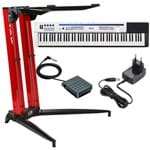 Ficha técnica e caractérísticas do produto Piano Digital Casio Px5s + Estante Stay 700/01 Vermelha