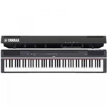 Piano Digital Yamaha P125 Preto + Fonte + Sustain