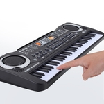 Ficha técnica e caractérísticas do produto 61 teclas portátil do teclado de piano eletrônico para Crianças com microfone Cabo de alimentação