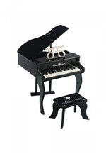 Ficha técnica e caractérísticas do produto Piano Infantil 30 Teclas Preto - Shiny Music