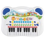 Ficha técnica e caractérísticas do produto Piano Infantil Musical De Bichos 37cm Azul 6407 - Braskit