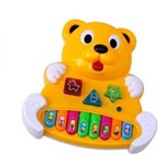 Ficha técnica e caractérísticas do produto Piano Infantil Musical Urso C/ Luz Art Bink