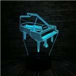 Ficha técnica e caractérísticas do produto Piano - Luz LED 3D / Tipo A: Sensível ao Toque + 7 Cores + Bateria e USB