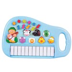 Ficha técnica e caractérísticas do produto Piano Musical Infantil Azul - Zein