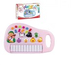 Ficha técnica e caractérísticas do produto Piano Musical Infantil Sons de Animais Sitio Fazendinha Rosa - Art Brink