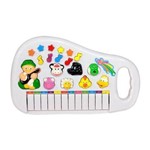 Ficha técnica e caractérísticas do produto Piano Musical Teclado Infantil Sons e Luzes Animais Sitio (REF: ZFT180) - Art Brink