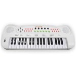 Ficha técnica e caractérísticas do produto Piano Teclado Brinquedo Infantil Microfone Musical Educativo - HS 999 Branco - Dm Toys