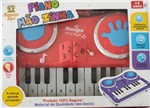 Ficha técnica e caractérísticas do produto Piano Teclado Infantil Bebê Educativo Pedagógico Vermelho - Banana Toys