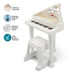 Ficha técnica e caractérísticas do produto Piano Teclado Infantil Microfone Banquinho - MC4291