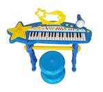 Ficha técnica e caractérísticas do produto Piano Teclado Musical Infantil Eletrônico com Microfone e Suporte - Eletronic Keyboard