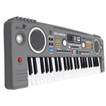 Ficha técnica e caractérísticas do produto Piano Teclado Musical Infantil Mq 018 49 Teclas Rádio Fm e Microfone