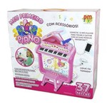Ficha técnica e caractérísticas do produto Piano Teclado Sinfonia Infantil com Karaoke Luz Mp3 e Som Microfone Instrumento Musical Brinquedo Ro - Gimp