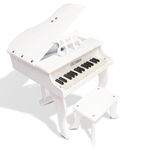 Piano Turbo Infantil 30k Teclas Turbinho Branco