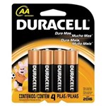 Ficha técnica e caractérísticas do produto Pilha Alcalina AA Duracell - Cartela com 4 Pilhas