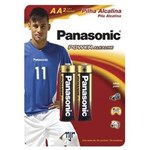 Ficha técnica e caractérísticas do produto Pilha Alcalina AA2 Panasonic Pequena - 2 Unidades