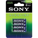 Ficha técnica e caractérísticas do produto Pilha Alcalina Aaa Am4l-b4d Sony - 1,5V