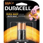 Ficha técnica e caractérísticas do produto Pilha Alcalina AAA Duralock Duracell Blister 2 Un