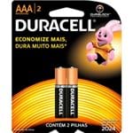 Ficha técnica e caractérísticas do produto Pilha Alcalina Duracell Aaa 2 Unidades
