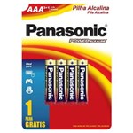 Ficha técnica e caractérísticas do produto Pilha Alcalina Panasonic AAA 4 Unidades