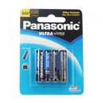 Ficha técnica e caractérísticas do produto Pilha Panasonic AAA Comum 4 Unidades - Panasonic
