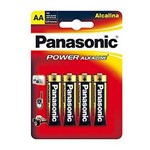 Ficha técnica e caractérísticas do produto Pilha Panasonic Alcalina Pequena Aa com 4 Pilhas