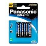 Ficha técnica e caractérísticas do produto Pilha Panasonic Comum AAA Palito 1,5V com 4 Unidades