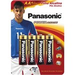 Ficha técnica e caractérísticas do produto Pilha Pequena Alcalina com 4 Unidades Power Alkaline Panasonic