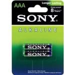 Ficha técnica e caractérísticas do produto Pilha Sony Alcalina Aaa com 2 Unidades Am4L-B2D