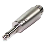 Ficha técnica e caractérísticas do produto Plug Adaptador P10 Mono X Jack Cannon Femea Metal