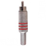 Ficha técnica e caractérísticas do produto Plug Conector Rca Niquel com Mola 5/6mm 10 Unidades 13086 Loud