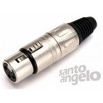 Ficha técnica e caractérísticas do produto Plug Conector Santo Angelo Canon Femea