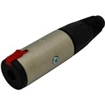 Ficha técnica e caractérísticas do produto Plug P10 Stéreo Fêmea com Trava - Neutrik