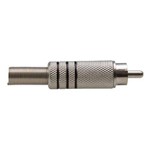 Ficha técnica e caractérísticas do produto Plug Rca Metal Níquel 58mm Preto