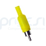 Plug RCA Plástico - Amarelo
