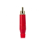 Ficha técnica e caractérísticas do produto Plug RCA Vermelho ACPR-RED - AMPHENOL